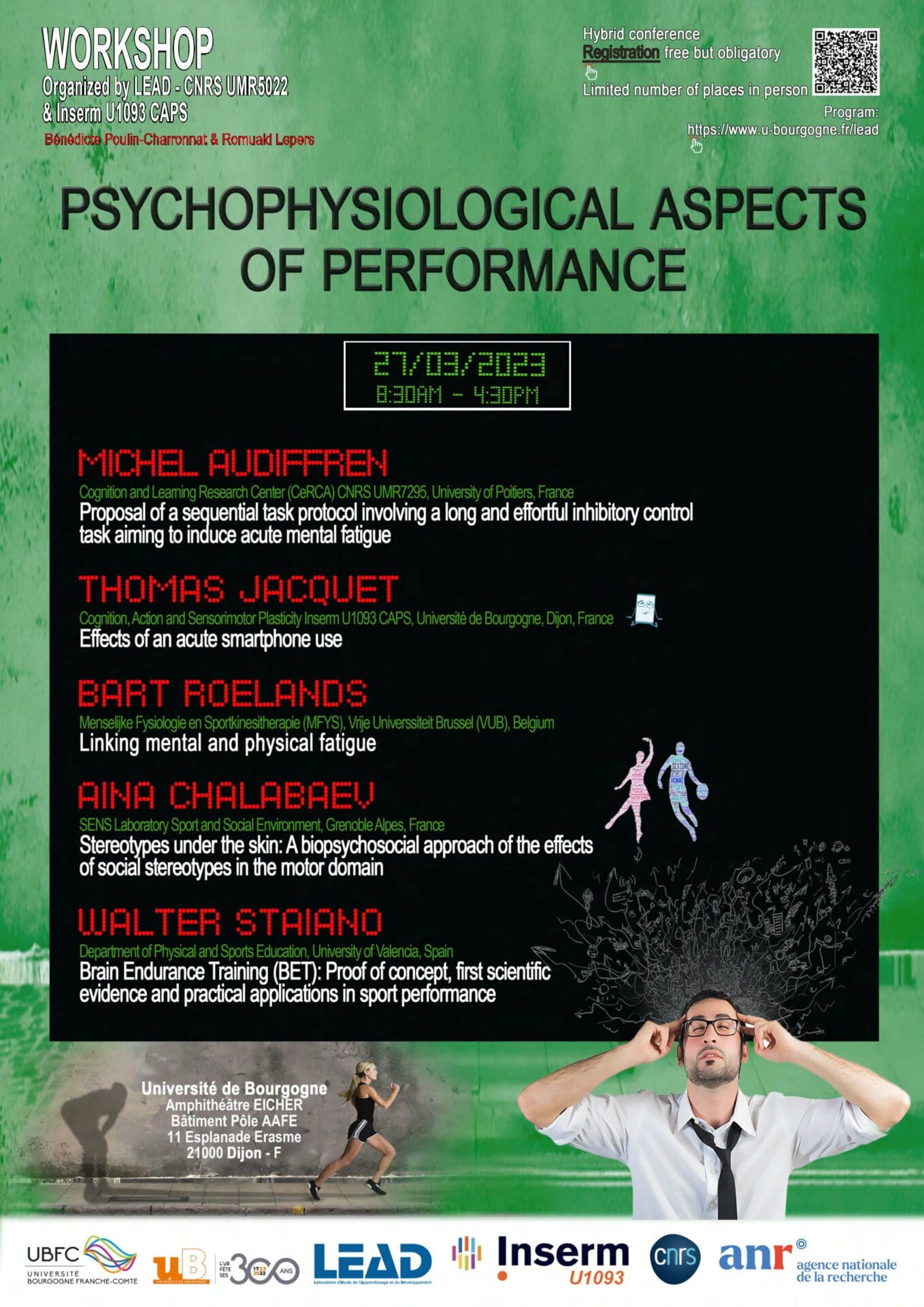 Workshop DIJON March 27, 2023 CAPS-LEAD:  : Psychophysiological aspects of performance